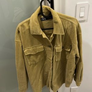 Green corduroy jacket from Zara
